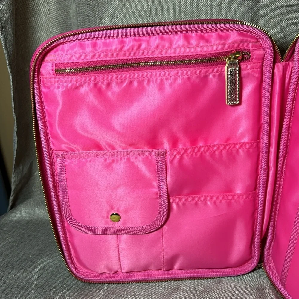Lilly Pulitzer Soft iPad/Tablet Case Portfolio Pink Large Zipper  Pockets